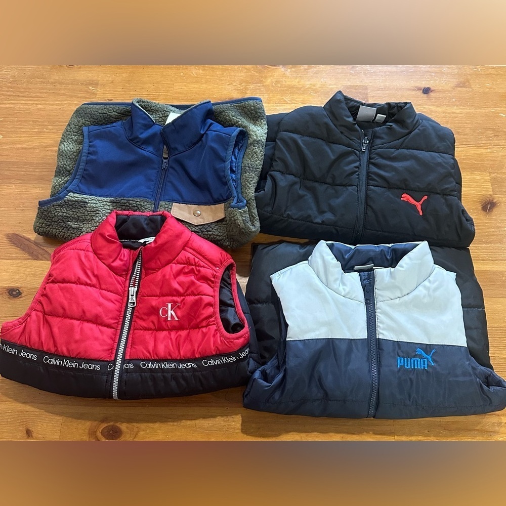 Calvin Klein Jeans Red Puffer Vest